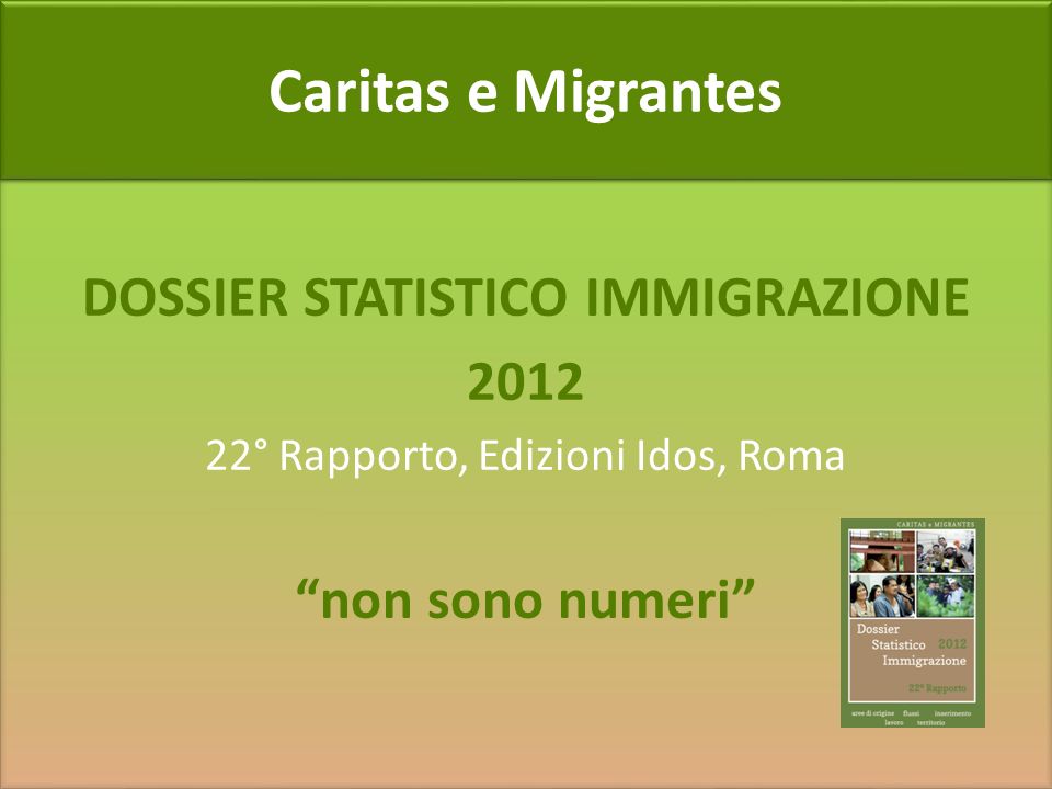 dossier statistico immigrazione 2011